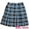 チェック柄プリーツスカート BIG