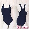 パッド付きの本物スクール水着 紺 XL(コスチューム)